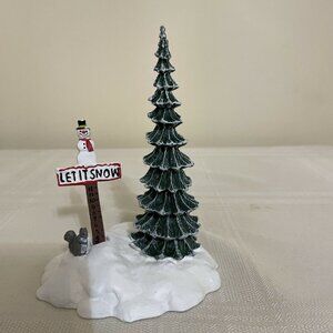 Dept 56 Heritage Village - Let it Snow Snowman Sign